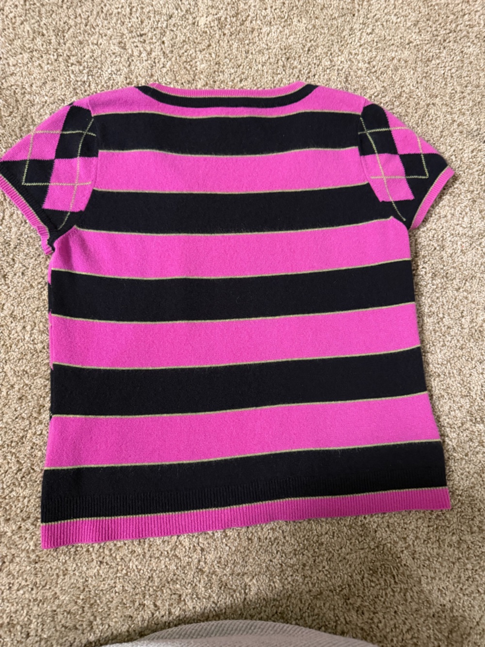 Talbots short sleeve pure cashmere sweater - Picture 3 of 3